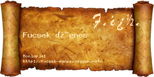 Fucsek Ágnes névjegykártya